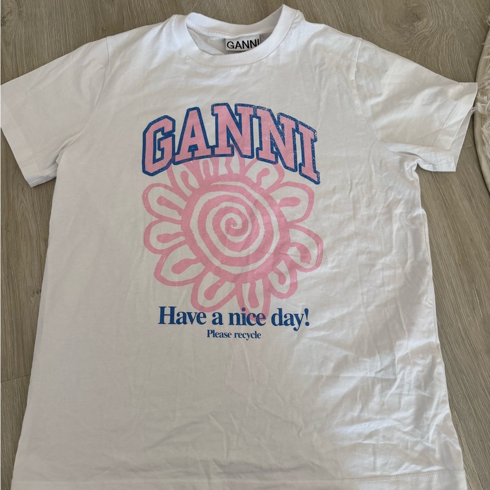 Ganni Classic White Tee